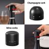 2/3 Pack Vacuum Red Wine Bottle Cap Stopper Silicone Sealed Champagne Leak-proof Retain Freshness Wine Plug Gift for Wine Lovers - Wine Stopper 2 Pack