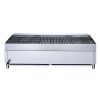 36"  3-Burner Commercial Charboiler  in Stainless Steel  with 4  legs  - silver - stainless steel