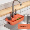 1pc Splash Guard For Sink Faucet; 10.63"x5.51"; Faucet Drain Rack; Super Absorbent Fast Drying Mat Sink Gadgets; Drip Catcher For Kitchen - White