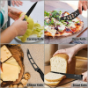 15-Piece Kitchen Knife Set - High Carbon Stainless Steel, Non-Stick Coating, Rust-Resistant, Ergonomic Handles - Perfect for Cook