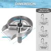 1pc Kitchen Sink Glass Rinser; Faucet Glass Rinser For Kitchen Sinks; Bottle Washer; Kitchen Sink Accessories; Stainless Steel 304; Brush Nickel - Sil