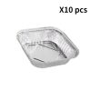 Disposable Aluminum Foil Meal Prep Cookware Square Pans, Oven, Toaster, Grill, Cooking, Roasting, Broiling