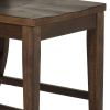 Cayla - 9 Piece Dining Set With Counter Height Table - Dark Brown - as Pic