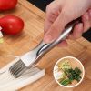 Stainless Steel Multifunctional Garlic Cutter Onion Knife Scallion Chopped Vegetable Cutter Sharp - A