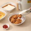 Disposable Aluminum Foil Meal Prep Cookware Square Pans, Oven, Toaster, Grill, Cooking, Roasting, Broiling