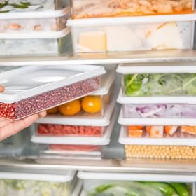 1pc Transparent Container; Refrigerator Fruit Storage Box; Food Sealed Box; Freezer Box; Storage Box; Kitchen Supplies - 650ML