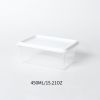 1pc Transparent Container; Refrigerator Fruit Storage Box; Food Sealed Box; Freezer Box; Storage Box; Kitchen Supplies - 650ML