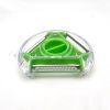 1pc 3-in-1 Fruit Vegetable Peeler Stainless Steel Shredder Scraper For Potato Carrot Apple Veggie Kitchen Supplies - Blue