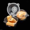 Individual Cupcake Boxes 100Pcs Plastic Container with Lid Dessert Containers with Lids Muffin Storage Container Plastic Cupcake Holder with Lid - Vik