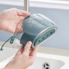 Cloud Sink Drain Basket Household Kitchen Faucet Rack Washing Dish Rag Sponge Pool Storage Hanging Bag - FV05-blue