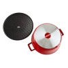 5qt Cast Aluminum Dutch Oven - Red - Red