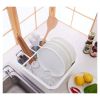 Dish Drying Rack; Foldable Dish Rack For Kitchen Counter; Large Dish Drainers Utensil Holder For Soup Bowls; Dinner Plates - Grey White Drying Rack