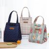 1pc Lunch Box Bag; Japanese Style Fashion School Lunch Bag; Portable Lunch Bag; Thermal Insulation Bag - Summer Of Night