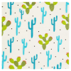 Cactus Party Supplies with Succulent Plates, Napkins, Cups and Cutlery - 144 pieces