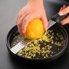 Stainless Steel Lemon Zester & Cheese Grater; Fruit Scraper Planer; Kitchen Gadget - 1pc