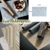 4 Pcs Woven Table Mats PVC Heat Insulation Stain Resistant Non Slip Dining Table Decoration 17.7x11.8 inch, Blue - Default