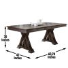 Adrian - 7 Piece Dining Set - Dark Brown - as Pic