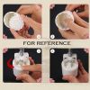 6 Stamps Bean Paste Cake Ellipse Baking Molds Plastic Moon Cake Mold Baking Tools Cake Mold Cookie Mold 45G - Default