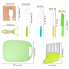 Wooden Kids Safe Knives for Real Cooking Include Wood Kids Kitchen Knife Plastic Cutting Board - 8 PCS