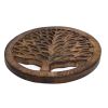 WILLART Wooden Tea Pot Trivet | Teapot Coaster; Table Decor; Accessory (Set of 2 Coasters) - 2-PC