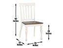 Joanna - 5 Piece Dining Set - Two Tone - as Pic