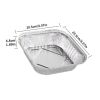 Disposable Aluminum Foil Meal Prep Cookware Square Pans, Oven, Toaster, Grill, Cooking, Roasting, Broiling