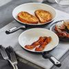 2PK (8" and 11") Ceramic Nonstick Breakfast Set Black - Black