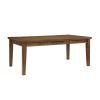 Cherry Finish Traditional Style 7pc Dining Set Drawers Table and 6x Side Chairs Ladder Back Design Wooden Furniture - as Pic