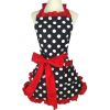 Retro Polka Dot Aprons For Women Girls, Waitress Chef, For