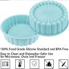 Silicone Round Pan Charlotte Cakes Baking Pan Sponge Flan Mold Strawberry Shortcake Baking Pan Kitchen Silicone Moulds - gray
