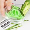 1pc 3-in-1 Fruit Vegetable Peeler Stainless Steel Shredder Scraper For Potato Carrot Apple Veggie Kitchen Supplies - Blue