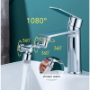 1pc New Universal 1080¬∞ Rotation Extender Faucet Aerator; Plastic Splash Filter; Kitchen Washbasin Faucets Bubbler Nozzle Robotic Arm - One Mode 720