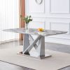 Table and chair set: 1 table VV +8 grey 001 chairs. - as Pic