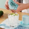 1pc Ice Cube Mold Household Ice Cup Cylinder Ice Tray Small Ice Cube Crushed Ice Easy To Release - Cylinder Ice Cube Mold Yellow