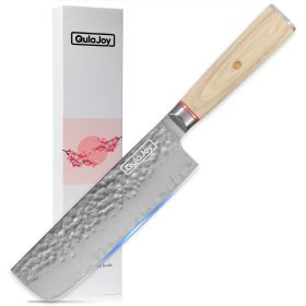 Qulajoy Nakiri Knife 6.9 Inch, Professional Vegetable Knife Japanese Kitchen Knives 67-Layers (Option: Nakiri Knife)